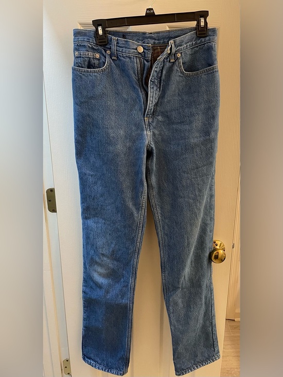 Source Unknown Denim - Flannel Lined Classic Blue Denim Jeans
